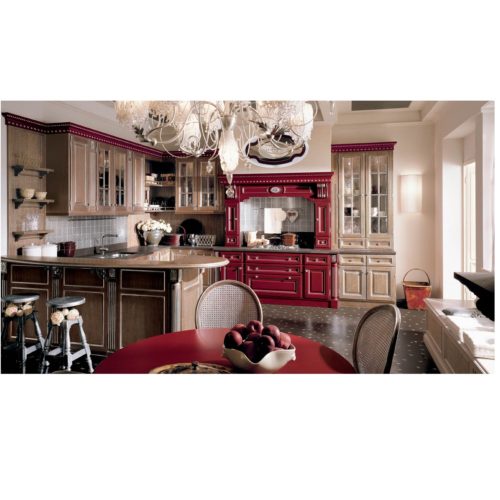 kitchen red rose